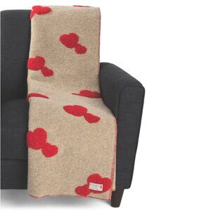 FRATI HOME Wool Blend Luxe Throw Wool/Polyester In Neutral